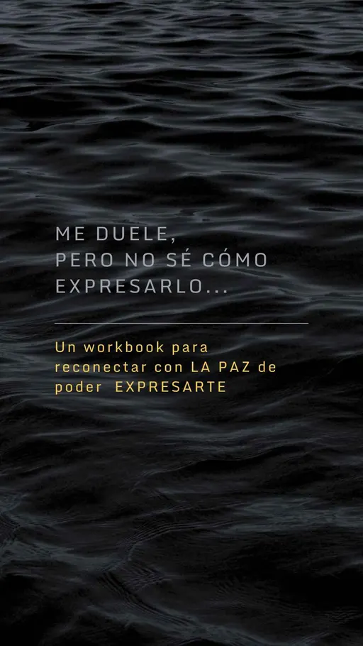 Portada del workbook «Me duele, pero no sé cómo expresarlo»